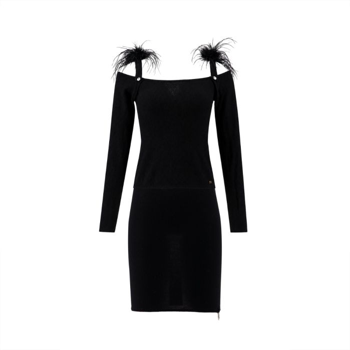 SONIA RYKIEL Feather-Trim Two-Piece Set