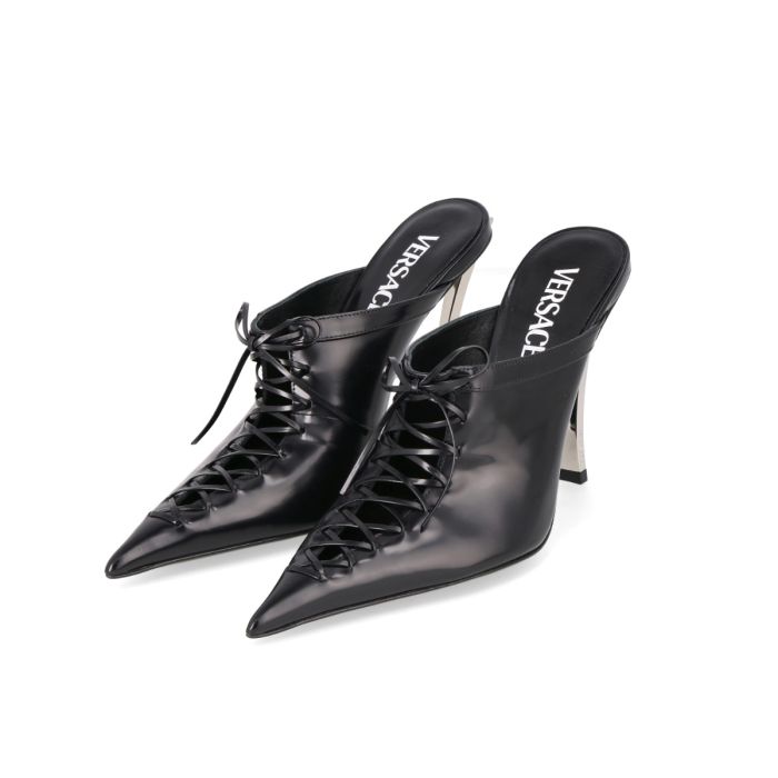 VERSACE Lace Up Heels